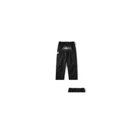 Pantalons pour hommes American Retro High Street Marque de mode Hip-Hop Imprimé Casual Mti-Pocket Boucle latérale et femmes mêmes salopettes Ins Drop De Otubo