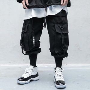 Herenbroeken Zwart Hip Hop Cargo Streetwear Katoen Joggers Fashion Sweatpants Casual Harem Trousers Summer Harajuku 230504