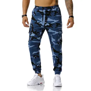 Pantalon Cargo pour Homme Printemps Eté Mode Tendance Camouflage avec Poches Quotidien Basique Skinny Casual Sports