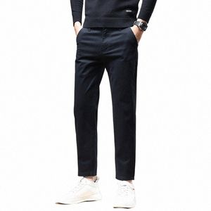 Herenbroek Cott Casual Stretch mannelijke broek man LG Straight Hoge kwaliteit 4 kleuren Plus size broekpak 42 44 46 CY9114 p1BQ#