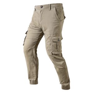 Pantalon homme coton automne couleur unie mode pantalon décontracté haute qualité confortable militaire tactique Cargo