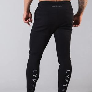 Mens Pants Coton décontracté pantalon slim hommes Joggers pantalons de survêtement noir automne pantalon mâle survêtement Gym Fitness entraînement musculation bas 231007