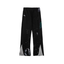 heren broek designer joggingbroek afd designer broek galeries afd gespikkelde letterprint heren dames paar losse veelzijdige galerijen broek casual broek recht