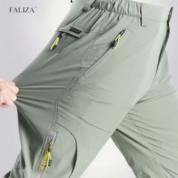 Herenbroek FALIZA Stretch Cargo Zomer Casual Sneldrogend Outdoor Wandelen Tactisch Sport PA65 230718