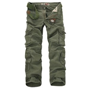 Pantalons pour hommes mode militaire Cargo ample Baggy pantalon tactique extérieur décontracté coton Multi poches grande taille 230309