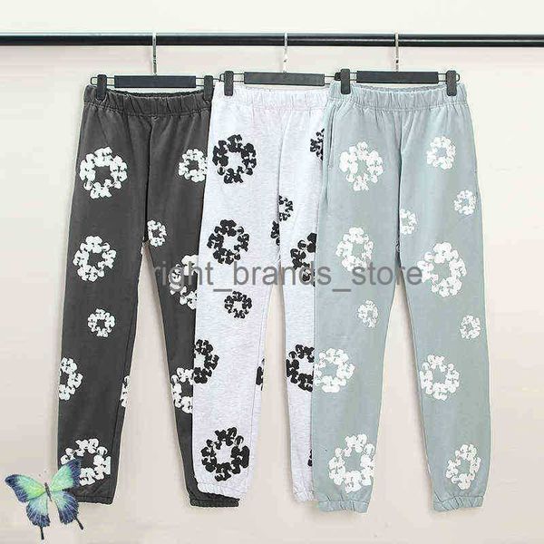 Pantalon pour hommes High Street Tide Brand Pant Set Kapok Print Kapital Sweatpants Sweet Women Women Casual Tranthers0221V23