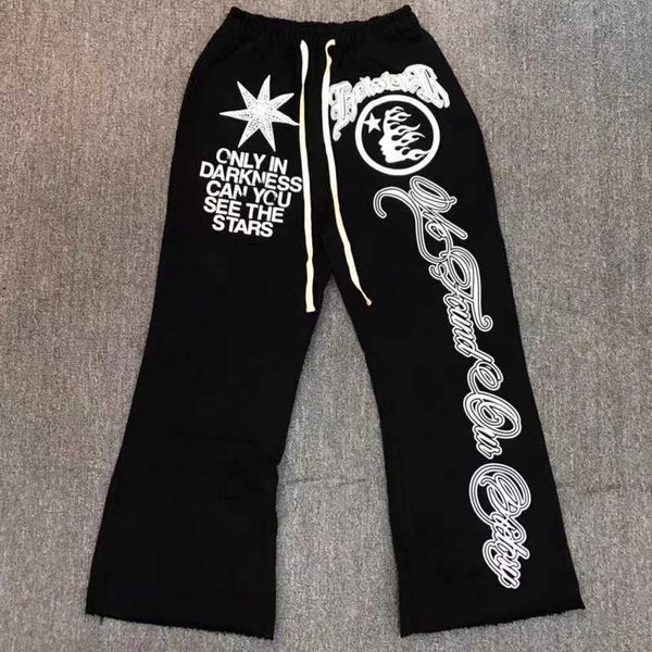 Pantalones calientes pantalones de chándal clásico de la estrella clásica pantalones impresos pantalones hip hop hombres casuales