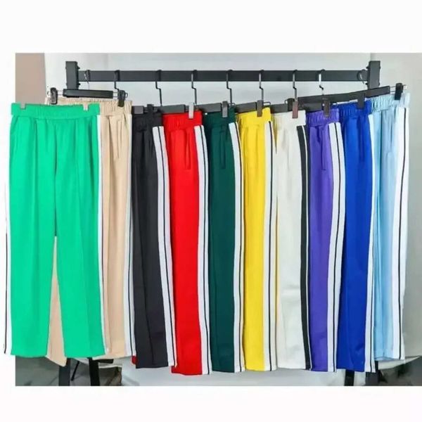 Mens Pants Lâche hommes automne Sports d'hiver pantalons longs pantalons à glissière décontracté hommes pantalons de survêtement lettre imprimé survêtement rayures latérales Sport Spo 204