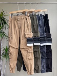 pantalones pantalones de lujo pantalones pantalones de carga pantalones de carga de bolsillo múltiples hombres jogger moda hip hop pantalones casuales