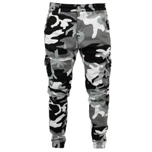 Herenbroek mannen katoen vracht wit camouflage jogger militaire camou casual broek herfst lente comfortabele kleding 230504