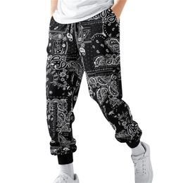 Pantalones para hombres joggers retro estampados pantalones casuales con cordón con bolsillos Sportswear Leisure Daily Wear Clotin