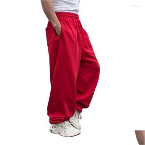 Pantalones de hombre Madre de hiphop premium Joggers Men Casual Lo suelto Holla holgada Pantalones Steretwear pantalones anchos de pierna ancha
