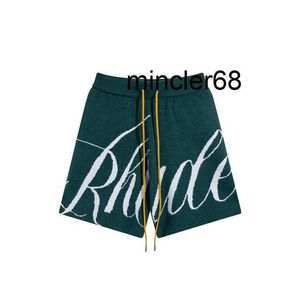 Herenbroeken Rhude Shorts Heren Korte Designer Zomer Mode Drogen Korte Hoge kwaliteit Street chic Casual Hip Hop Strand Sportkleding Heren korte broeken 44k119