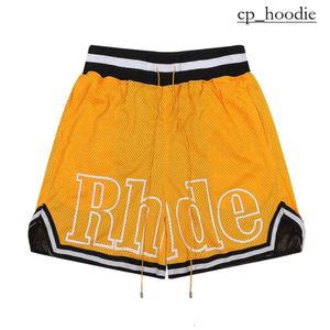 Pantalones de hombre Rhude Shorts Men Diseñador Short Summer Moda Secado Corto de alta calidad Casual Hop Hop Beach Sportswear Mens Shortpants 44K119 1403
