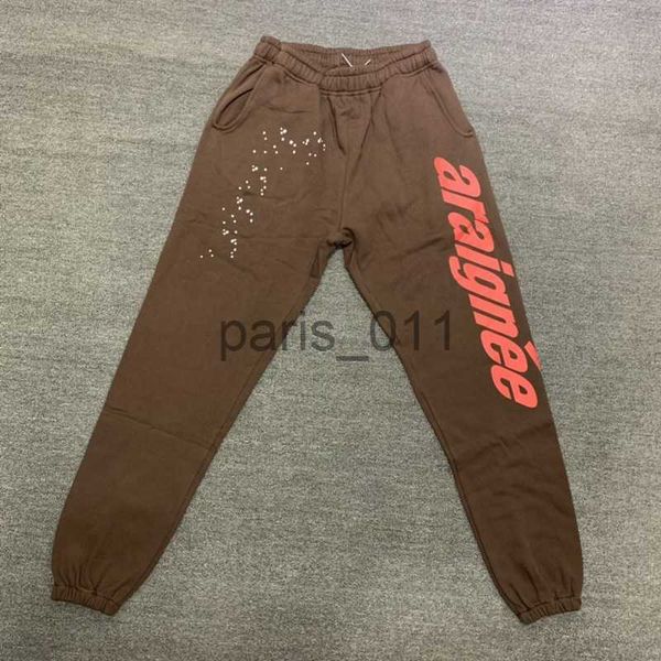 Mens Pants Sp5der 555555 Jeune Thug pantalons de survêtement sweats à capuche ensemble homme femmes pantalons hommes pantalons de survêtement course Joggers salopette hommes Streetwear vêtements de sport pantalon décontracté Carg