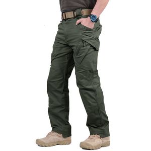 Herenbroeken Zomer Snel droge mannen Stretch Militaire Tactical Multipockets Work broek Lichtgewicht workout Hiking Camping 230815