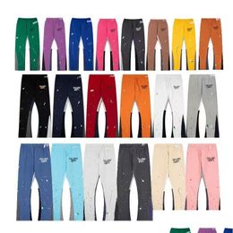 Pantalon pour hommes Designer pantalon pour hommes imprimés en lettres de LED sombres pantalon de haute qualité sueur sweat décontracté droit avec blanc noir otian