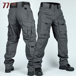 Pantalones para hombre Cargo táctico Multibolsillos Pantalones militares resistentes al desgaste Entrenamiento al aire libre Senderismo Pesca Casual Suelto Hombre 230620