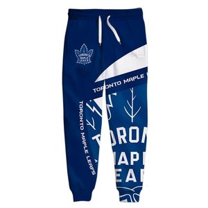 Herenbroek Toronto mens casual blauw wit stiksel geometrische digitale print Maple Leafs joggingbroek 230328