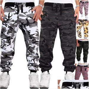 Heren Broek Zogaa Hip Hop Heren Comouflage Broek Jogging Fitness Leger Joggers Kleding Sport Joggingbroek Drop Delivery Kleding Dhoso