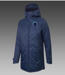 Mens Paris FC Down Jacket Winter Manga Long Clothing Coat Fashion Shearwear Soccer Soccer Parkas Team Emblems Customized9783295