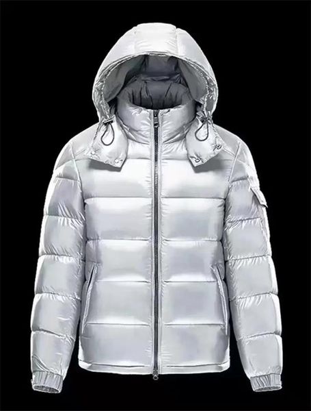 Para hombre Parkas Chaquetas de lujo Invierno de alta calidad Deportes al aire libre Diseñador chaqueta de plumón negro blanco cortavientos Collar mantener la piel cálida abrigo clásico para hombres y mujeres