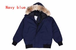 Mens Parkas Winter Down Jacket Real Wolf Fur Hooded Doudoune Coat Budge Size Parka Wind Breakher Warm Men Zipper Dikke Jackets Man's Coats VRC6