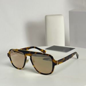 Lunettes de soleil pilotes pour hommes 2199 Or Havane Cadre en métal Gris foncé Miroir Or Nuances Lunettes Lunettes Gafas de sol UV400 Lunettes avec boîte