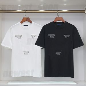 Mens Plus Size Designer T-shirt T-shirts Luxe t-shirts Casual Basic Classic Embroidery Big Letter Summer Black White Paris Geometric Tee Tops