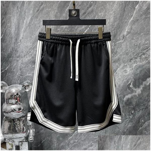 Hommes Plus Taille Shorts 23SS Été Europe Coton Femmes Hommes Patchwork Dstring Pantalon Moyen Jogging Court Bot1117258 Drop Livraison Appare Ot48Y