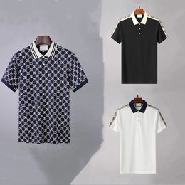 Hommes polo designer loisirs polo commerce luxe polos été extérieur manches courtes classique G t-shirt sens supérieur haut