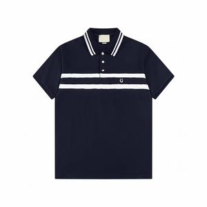 Hommes de créateur de Polo Polos Shirts noirs Man Fashion Luxury Blanc Broderie Snake Little Bees Imprimée marques Plaid Tshirt Tops Tee Mens T-shirt