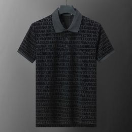 heren poloshirt designer polo's shirts voor mannen mode focus borduurwerk slang kousenband kleine bijen afdrukken patroon kleding kleding tee zwart en wit heren t-shirt#041