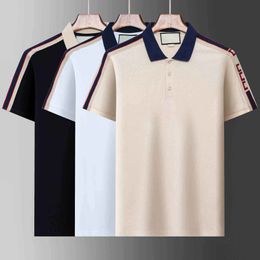 Polo pour hommes Polos de créateurs Chemises pour homme Mode Focus Broderie Serpent Jarretière Petites abeilles Impression Motif Vêtements Vêtements Tee Noir et Blanc Hommes M-4XL