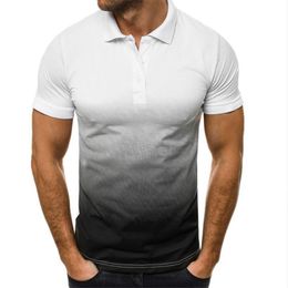 Camisa polo para hombre Polos de diseñador Camisas para hombre Moda bordado Serpiente Liga Abejas Patrón de impresión Ropa Ropa Camiseta Negro y blanco Chrg