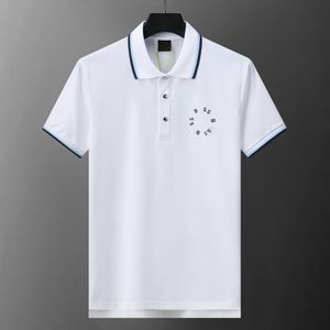 Polo pour hommes Polos de créateurs Chemises pour homme Mode Focus Broderie Serpent Jarretière Petites abeilles Motif d'impression Vêtements Vêtements Tee Noir et blanc T-shirt pour hommes # 035