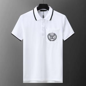 Polo pour hommes Polos de créateurs Chemises pour homme Mode Focus Broderie Serpent Jarretière Petites abeilles Motif d'impression Vêtements Vêtements Tee Noir et blanc T-shirt pour hommes # 050