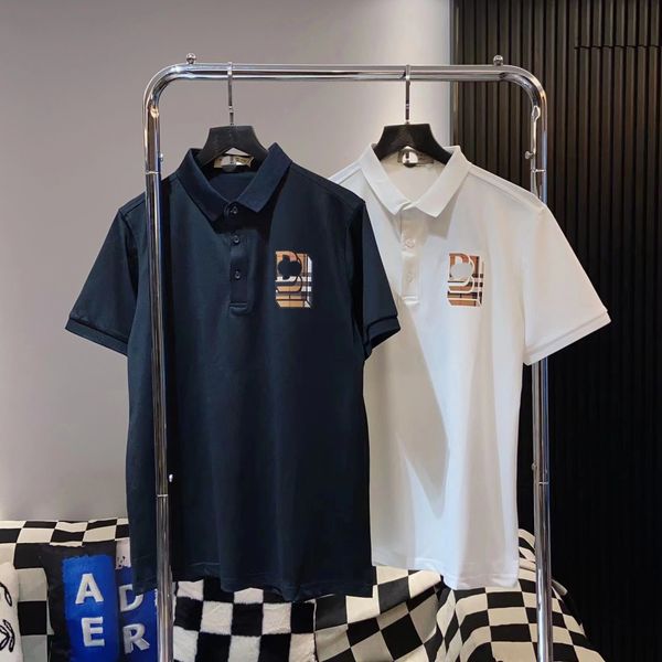 Polo de polo Polo Diseñador Polos Camisas para el hombre Enfoque de moda Bordado Bt Impresión Patrón de ropa Ropa TEE Camiseta en blanco y negro París