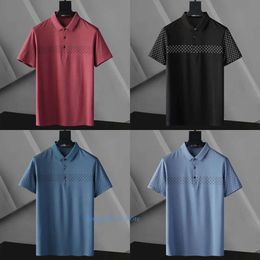 Heren Polo Shirt Retro Brand Classic Tees Men Tiensten Tienstige Summer Rapel Solid Color Buttons Letter T -shirt Tops Man Kleding