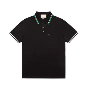 Herenpoloshirt Streeprand T-shirt met korte mouwen Zwart Designer Wear Topshirts T-shirt voor de zomer
