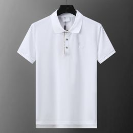 Mens Polo Shirt Summer Shirt Luxury Brand Clothing Pure Coton Coton Busineve Businet Casual Striped Designer Homme Camisa Breathable Designer T-shirt