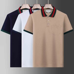 Hommes Polo T-shirts Designer Summer Polos Chemises Homme Mode Broderie Impression Lettre Motif Vêtements Confort Tee Noir Blanc Mans T-shirt Vêtements de haute qualité