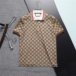 Polo à manches courtes pour hommes, t-shirt avec lettres imprimées brodées, mode Golf décontracté de styliste, Polo d'été pour hommes