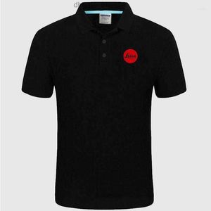 Polos para hombre 2023 Polo Leica Algodón Manga corta Camisas de gran cantidad