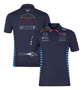 Mens Polos 2024 F1 T-shirt de course d'équipe Formule 1 Polo Polo pour hommes