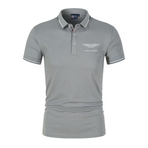 Heren Polos Aston Martin Zomer Polo shirt Thermische kwaliteit Korte mouw Ademende top Business Casual 230526