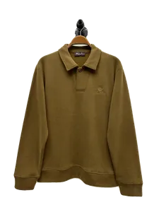 Polos pour hommes automne loro piana lettre brodée revers manches longues chemises à bascule