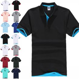 Heren Polos Brand Polo Shirt Men Summer Desiger Pure Cotton Short Sleeve Business Casual Ademende Jerseys Plus Size 3XL 230815