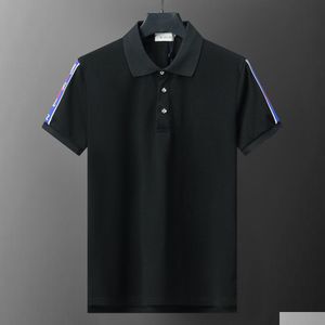 Mens Polos Brands Mnlr New Stylist Shirts Luxury Designer Vêtements Colonières à manches courtes Summer 30001 Drop livraison de vêtements Dhekq