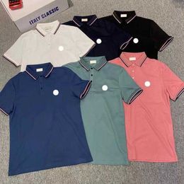 Polos pour hommes Design T-shirt Printemps Eté Manches de couleur T-shirts Vacances Manches courtes Lettres décontractées Impression Tops Gamme de tailles m l xl 2xl 3xl Polo